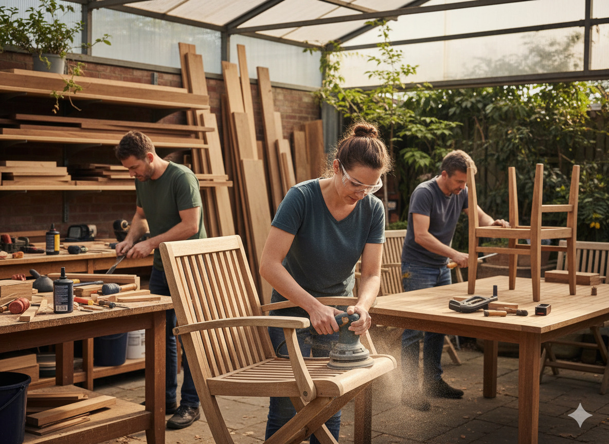 Houten meubelreparatie service